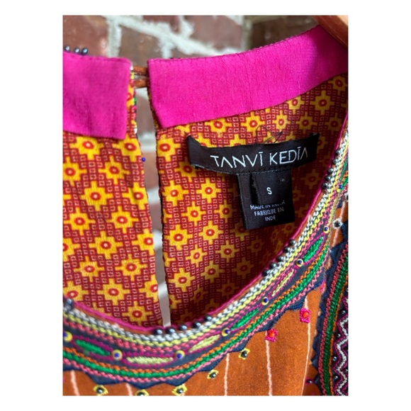 NWOT Anthropologie Tanvi Kedia Joya Sleeveless Top In Bronze Size Small - Picture 8 of 14